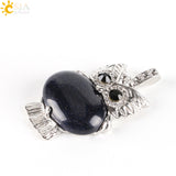 Hot Natural Stone Cute Owl Pendant for Women 