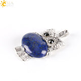 Hot Natural Stone Cute Owl Pendant for Women 