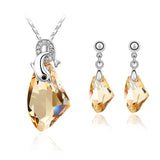 Crystal Dolphin Jewelry Set in 4 colours 