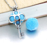 Owl Aromatherapy Diffuser Choker Necklace Pendant - Essential Oil Perfume Locket Necklace With Pad for Women 