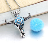 Owl Aromatherapy Diffuser Choker Necklace Pendant - Essential Oil Perfume Locket Necklace With Pad for Women 