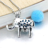 Owl Aromatherapy Diffuser Choker Necklace Pendant - Essential Oil Perfume Locket Necklace With Pad for Women 