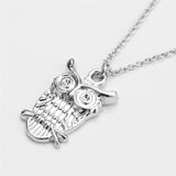 Lovely Owl Shaped Pendant Necklace For Women - (Gold or Silver Available) 