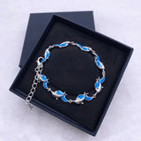 New Summer Style Dolphin Turtle Fire Opal Sea Bracelet (available in red and blue) 
