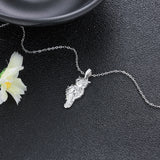 Cute Owl 925 Sterling Silver Pendant Necklaces for Women - Fine Accessories 